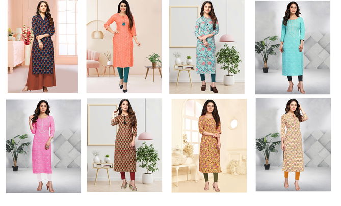 Trendy Printed 101 Regular Wear Cotton Printed Kurtis Catalog
